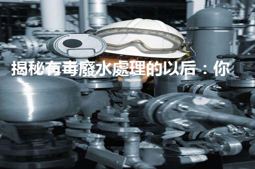 揭秘有毒廢水處理的以后：你所不明白的技術(shù)革命！